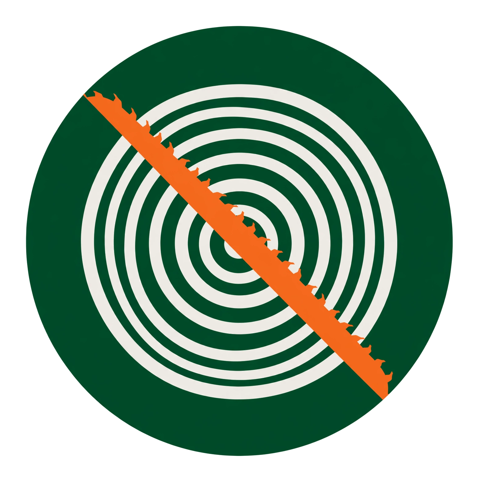 CUT Tree Service logo saw badge